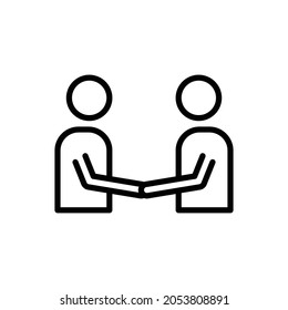 handshake icon, deal icon vector illustration