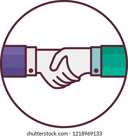handshake icon design