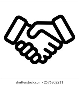 Handshake Icon Element For Design