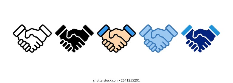 Handshake Icon Element For Design