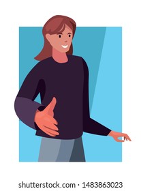 handshake icon flat design image