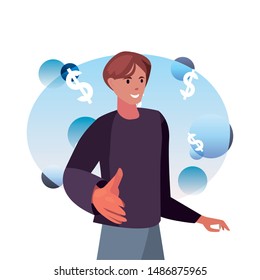 handshake icon flat design image