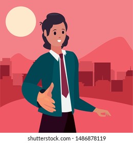 handshake icon flat design image