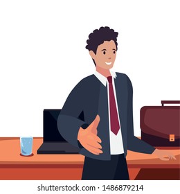 handshake icon flat design image