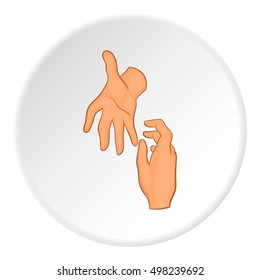 Handshake icon. Flat illustration of handshake icon vector logo for web