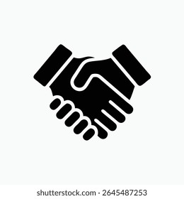 handshake icon fully editable vector template	