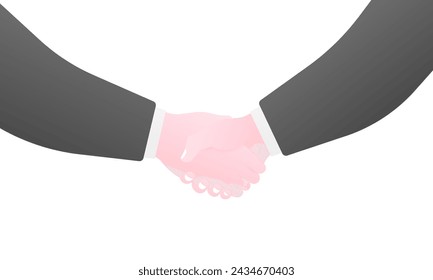 Icono de Handshake. Gesto de apretón de manos. Estilo plano. Icono vectorial