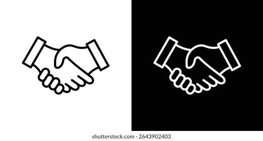 Handshake icon Graphic vector set for ui design