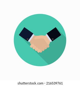 handshake icon illustration