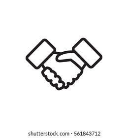 handshake icon illustration isolated vector sign symbol