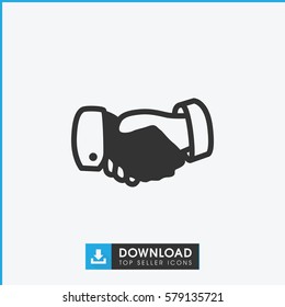 handshake icon illustration isolated vector sign symbol