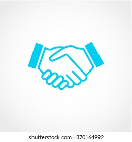Handshake Icon Isolated on White Background