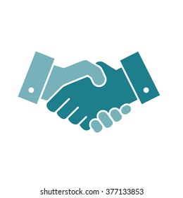 Handshake icon isolated on a white background