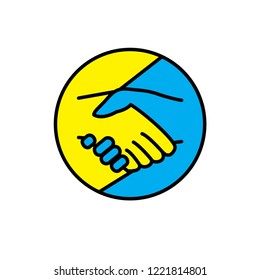 handshake icon logo