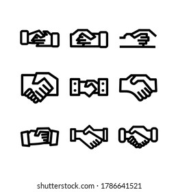 handshake icon or logo isolated sign symbol vector illustration - Collection of high quality black style vector icons
