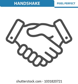 Handshake Icon. Professional, pixel perfect icons optimized for both large and small resolutions. EPS 8 format. 12x size for preview.