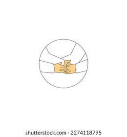handshake icon Ramadan and Islamic Eid