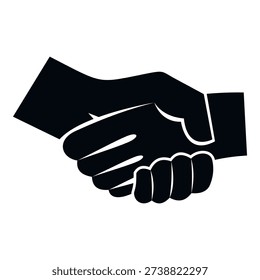 Handshake icon representing agreement, collaboration, and trust between parties