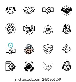 handshake icon and icon set 2