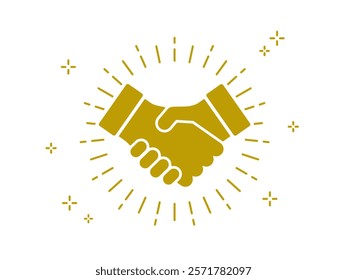 Handshake icon Shake hands Vector illustration