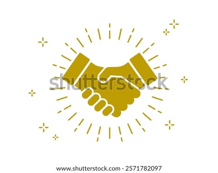 Handshake icon Shake hands Vector illustration