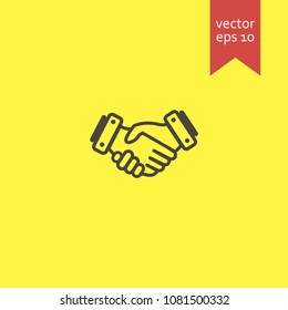handshake. handshake icon. sign design. Vector EPS 10.