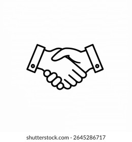 Handshake Icon, Handshake sign and symbol vector design illustration design. EPS 10