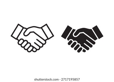 ícone de handshake, vetor de sinal de handshake