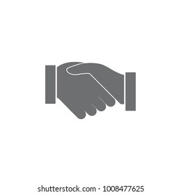 handshake icon. Simple element illustration. Business icons universal for web and mobile on white background