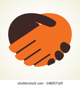 handshake icon stock vector