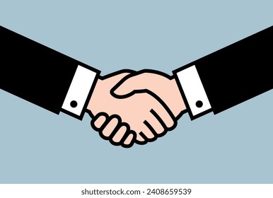 Handshake icon. Symbol of business, trust, contract or agreement. The ritual of a transaction or purchase, a greeting or farewell. A gesture of gratitude, congratulation or reconciliation.