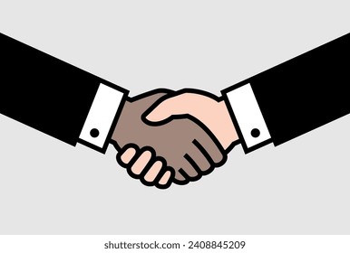 Handshake icon. Symbol of business, trust, contract or agreement. The ritual of a transaction or purchase, a greeting or farewell. A gesture of gratitude, congratulation or reconciliation.