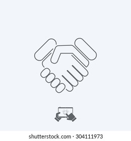 Handshake icon - Thin series