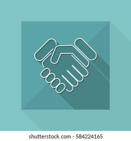 Handshake icon - Thin series