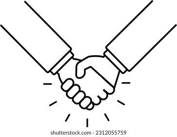 
Handshake Icon of Two Hands Shaking