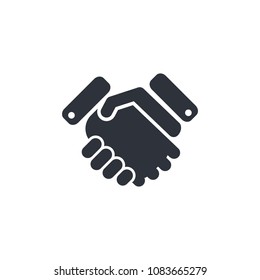 handshake icon vector