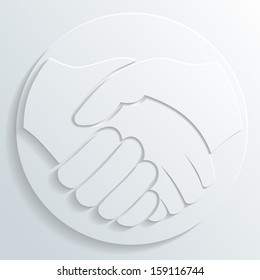 handshake icon vector