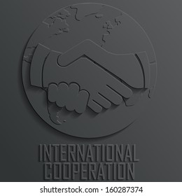 handshake icon vector