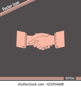 Handshake Icon Vector.