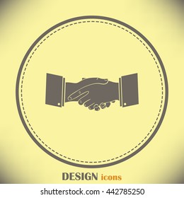 Handshake Icon Vector.