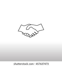  Handshake Icon Vector.