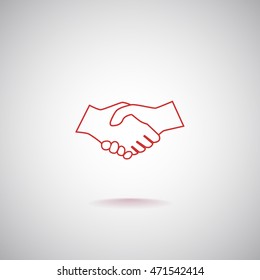  Handshake Icon Vector.