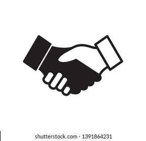 Handshake icon vector  ,Agreement sign illustration