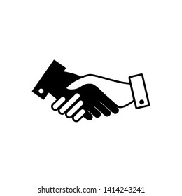 Handshake icon vector ,Agreement sign illustration - Vector
