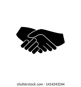 Handshake icon vector ,Agreement sign illustration - Vector