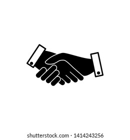 Handshake icon vector ,Agreement sign illustration - Vector