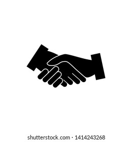 Handshake icon vector ,Agreement sign illustration - Vector