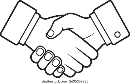 handshake icon vector art design 