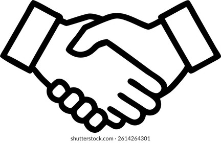 Handshake Icon vector art illustration.