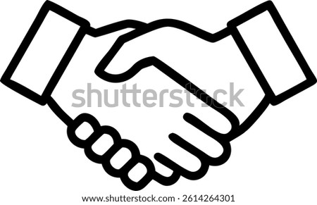 Handshake Icon vector art illustration.